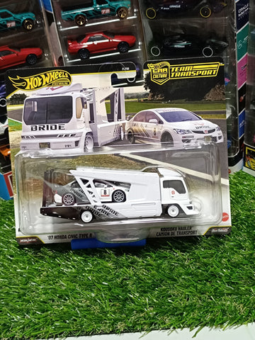 Hot Wheels Team Transport 07 Honda Civic TYPE R e Kousoku Hauler Camion de Transport