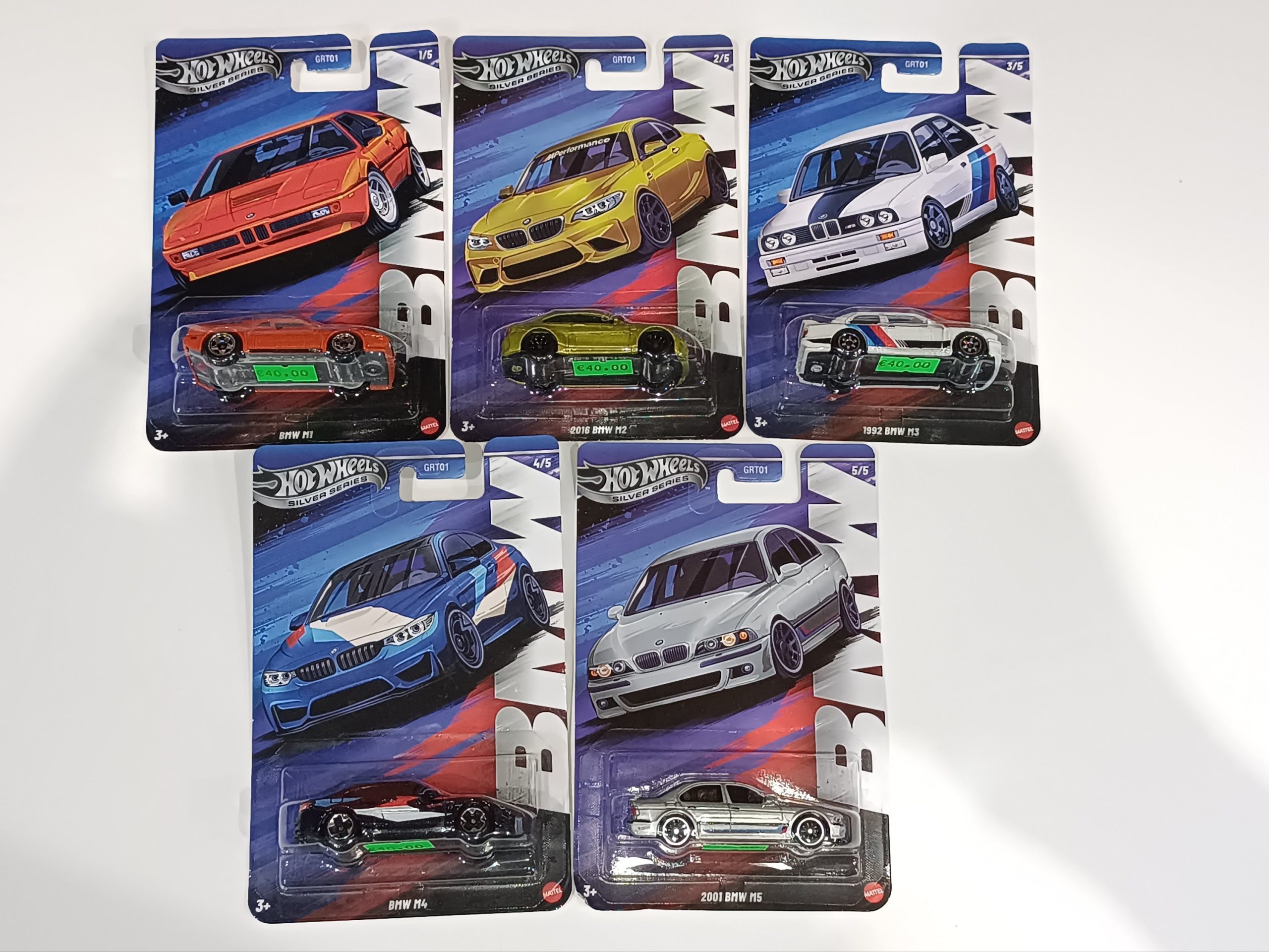Hot Wheels Conjunto Silver series - BMW