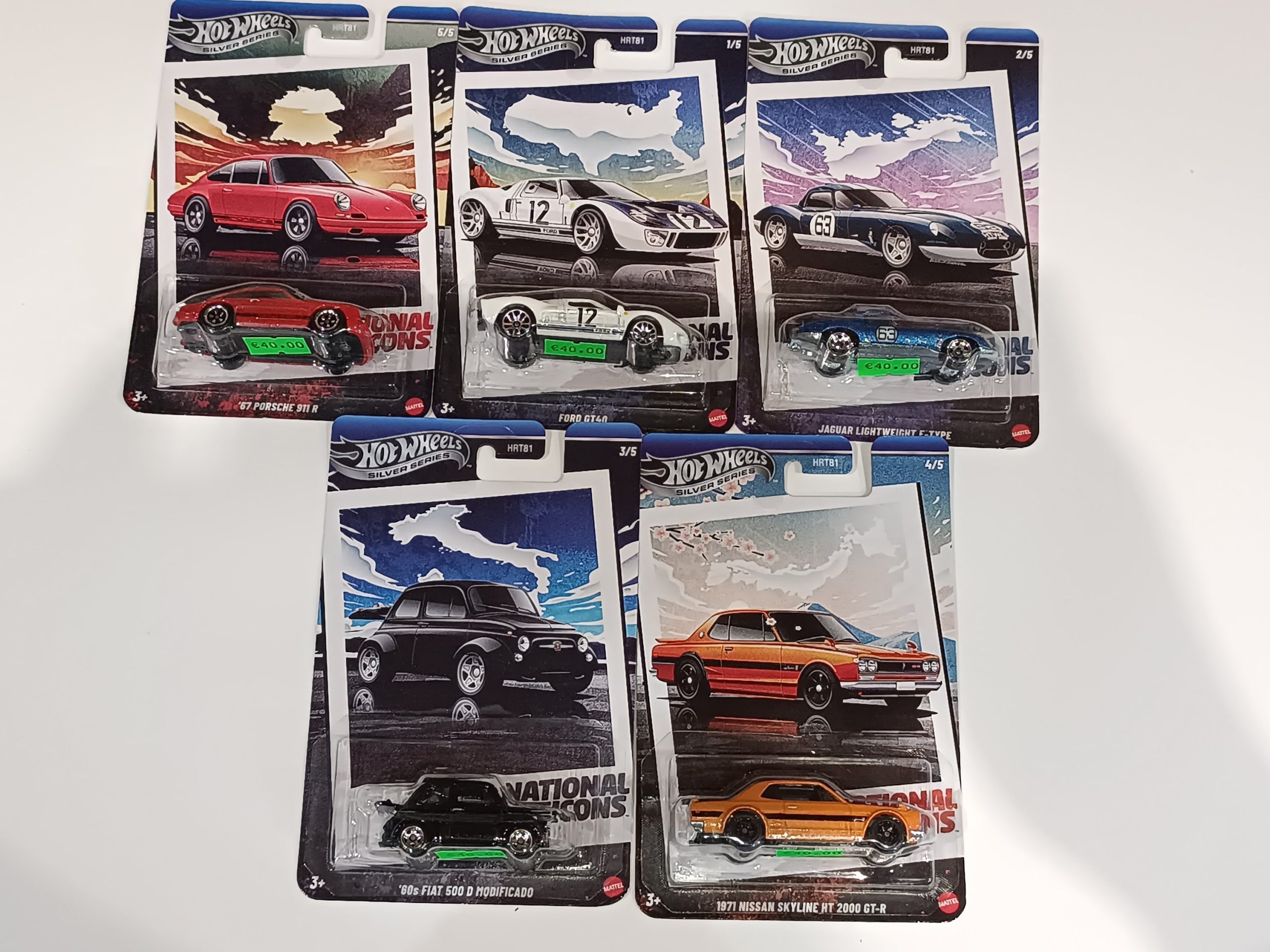 Hot Wheels Conjunto Silver Nacional lcons