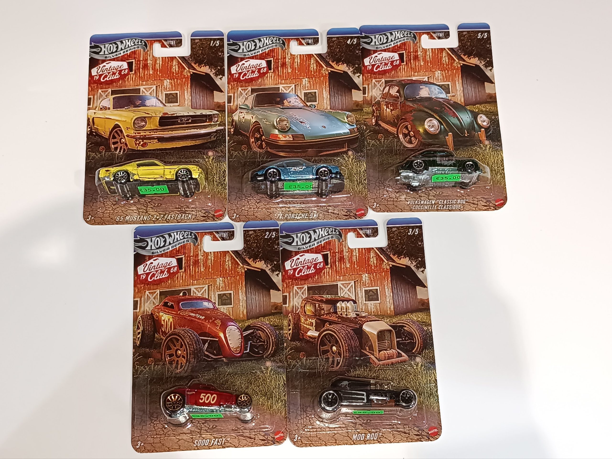 Hot Wheels Conjunto Vintage Club 1968