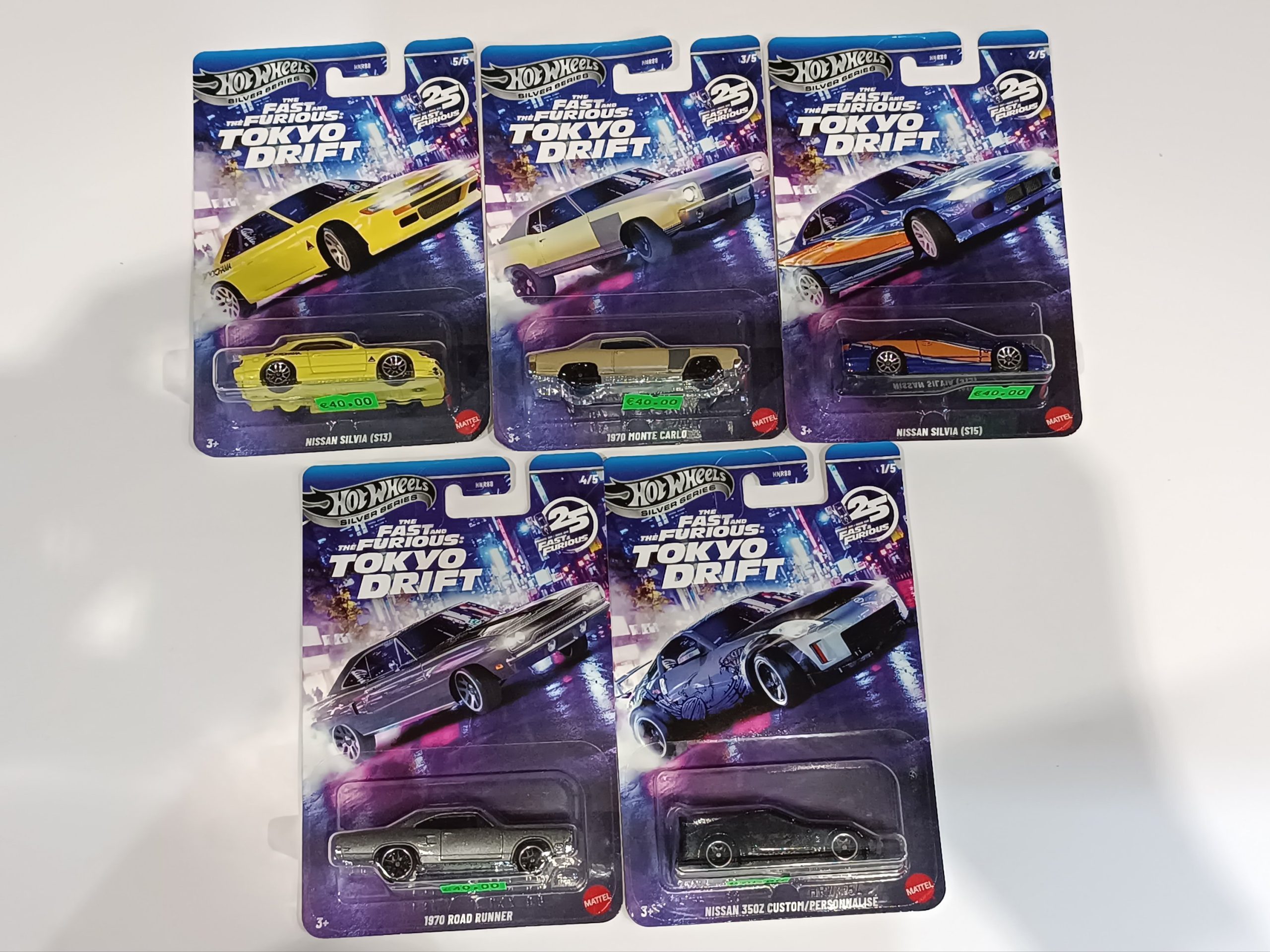 Hot Wheels Conjunto Fast Furious Tokyo Drift